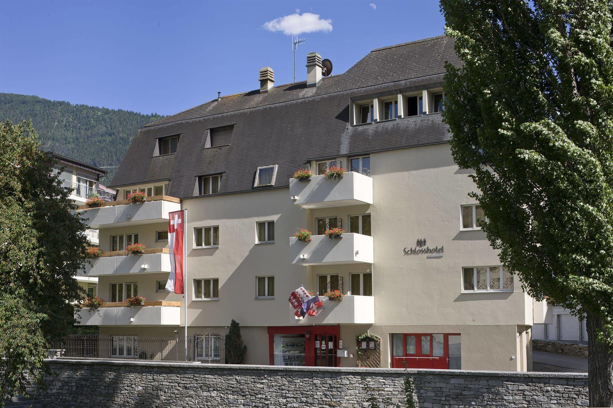 Schlosshotel - Self Check-In Hotel Brig Eksteriør bilde